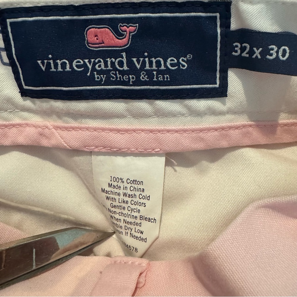 Vineyard Vines Pants Mens 32 X 29.5 Pink Trousers Chino Formal Casual Preppy - Picture 4 of 4